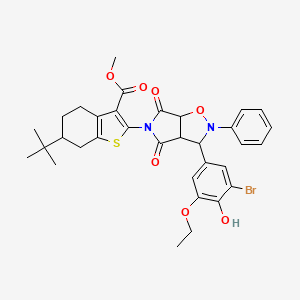 molecular formula C33H35BrN2O7S B12636201 C33H35BrN2O7S 