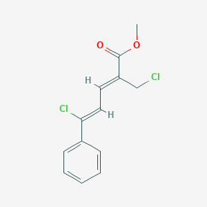 molecular formula C13H12Cl2O2 B12636218 methyl (2Z,4Z)-5-chloro-2-(chloromethyl)-5-phenylpenta-2,4-dienoate CAS No. 1242066-31-4