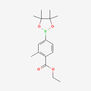 molecular formula C16H23BO4 B12636222 Ethyl 2-methyl-4-(4,4,5,5-tetramethyl-1,3,2-dioxaborolan-2-yl)benzoate 