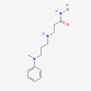 molecular formula C13H21N3O2 B12636244 N-Hydroxy-N~3~-{3-[methyl(phenyl)amino]propyl}-beta-alaninamide CAS No. 919997-19-6