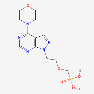 ({2-[4-(Morpholin-4-yl)-1H-pyrazolo[3,4-d]pyrimidin-1-yl]ethoxy}methyl)phosphonic acid