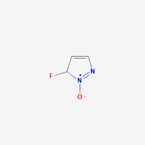 3-Fluoro-2-oxo-3H-2lambda~5~-pyrazole