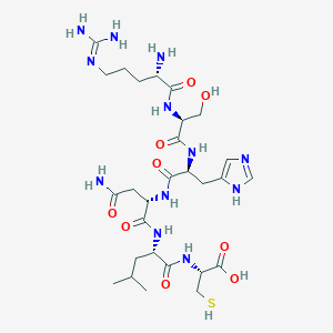 N~5~-(Diaminomethylidene)-L-ornithyl-L-seryl-L-histidyl-L-asparaginyl-L-leucyl-L-cysteine