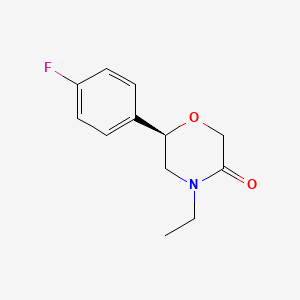 (6R)-4-Ethyl-6-(4-fluorophenyl)morpholin-3-one