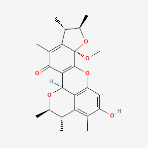 molecular formula C24H28O6 B1263629 penicitrinol B 