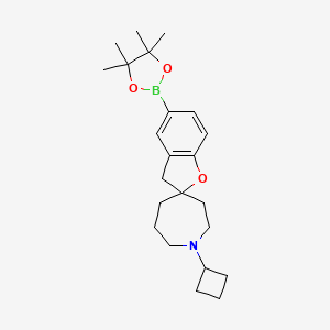 1'-cyclobutyl-5-(4,4,5,5-tetramethyl-1,3,2-dioxaborolan-2-yl)spiro[3H-1-benzofuran-2,4'-azepane]