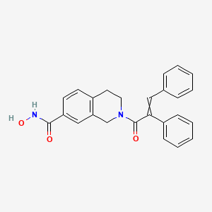 7-Isoquinolinecarboxamide, 1,2,3,4-tetrahydro-N-hydroxy-2-(1-oxo-2,3-diphenyl-2-propen-1-yl)-