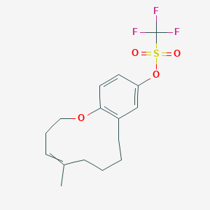 (6-Methyl-2-oxabicyclo[9.4.0]pentadeca-1(11),5,12,14-tetraen-13-yl) trifluoromethanesulfonate