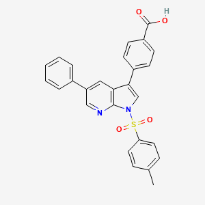 Benzoic acid, 4-[1-[(4-methylphenyl)sulfonyl]-5-phenyl-1H-pyrrolo[2,3-b]pyridin-3-yl]-