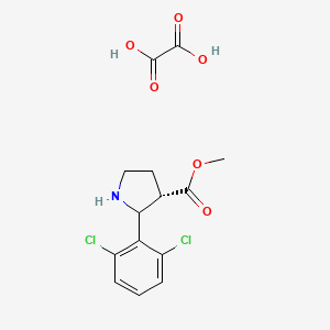 Methyl (3S)-2-(2,6-dichlorophenyl)-3-pyrrolidinecarboxylate oxalate