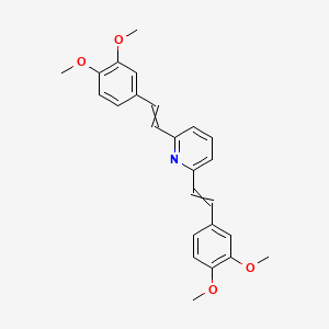 2,6-Bis[2-(3,4-dimethoxyphenyl)ethenyl]pyridine