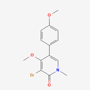 3-Bromo-4-methoxy-5-(4-methoxyphenyl)-1-methylpyridin-2(1h)-one