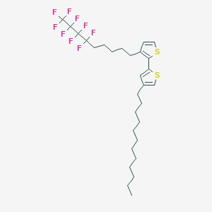 molecular formula C29H39F9S2 B12636389 4'-Dodecyl-3-(6,6,7,7,8,8,9,9,9-nonafluorononyl)-2,2'-bithiophene CAS No. 919079-96-2