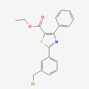 Ethyl 2-[3-(bromomethyl)phenyl]-4-phenylthiazole-5-carboxylate