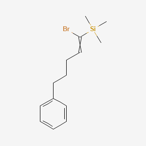 (1-Bromo-5-phenylpent-1-en-1-yl)(trimethyl)silane