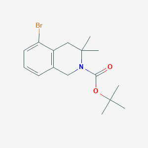 Tert-butyl 5-bromo-3,3-dimethyl-1,4-dihydroisoquinoline-2-carboxylate