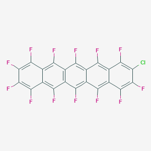 molecular formula C22ClF13 B12636421 2-Chloro-1,3,4,5,6,7,8,9,10,11,12,13,14-tridecafluoropentacene CAS No. 919293-76-8