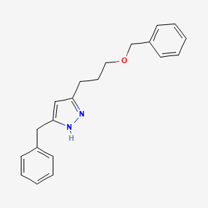 5-Benzyl-3-[3-(benzyloxy)propyl]-1H-pyrazole