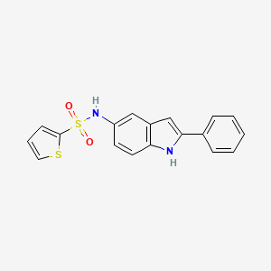 N-(2-Phenyl-1H-indol-5-yl)thiophene-2-sulfonamide