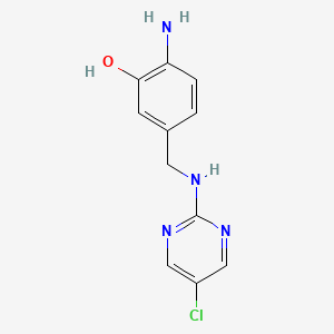 2-Amino-5-{[(5-chloropyrimidin-2-yl)amino]methyl}phenol