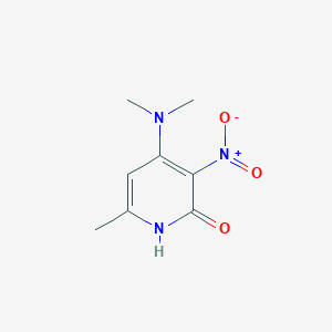 molecular formula C8H11N3O3 B12636474 4-(Dimethylamino)-6-methyl-3-nitropyridin-2(1H)-one 