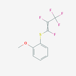 molecular formula C10H7F5OS B12636489 1-Methoxy-2-[(1,2,3,3,3-pentafluoroprop-1-en-1-yl)sulfanyl]benzene CAS No. 921603-76-1