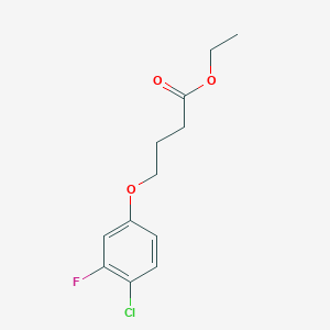 Ethyl 4-(4-chloro-3-fluoro-phenoxy)butanoate