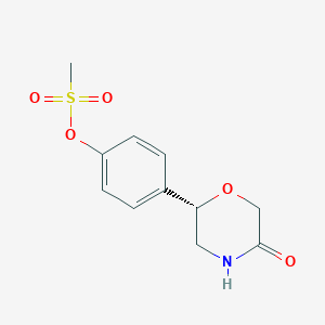 4-[(2S)-5-Oxomorpholin-2-yl]phenyl methanesulfonate