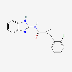 N-(1H-benzimidazol-2-yl)-2-(2-chlorophenyl)cyclopropane-1-carboxamide