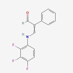 2-Phenyl-3-(2,3,4-trifluoroanilino)prop-2-enal