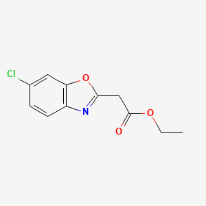 molecular formula C11H10ClNO3 B12636525 Ethyl 2-(6-chlorobenzo[D]oxazol-2-YL)acetate 