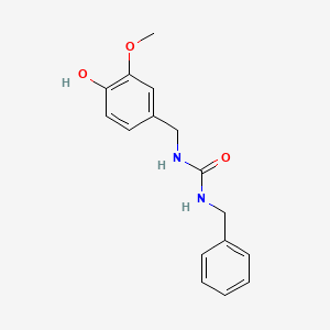 N-Benzyl-N'-[(4-hydroxy-3-methoxyphenyl)methyl]urea