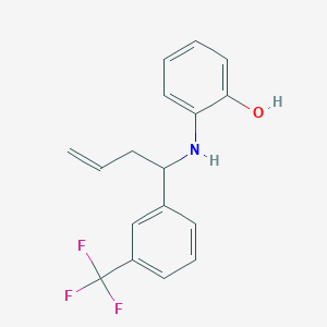 2-({1-[3-(Trifluoromethyl)phenyl]but-3-en-1-yl}amino)phenol