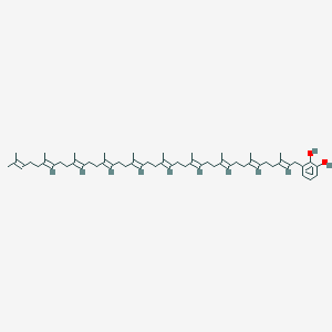 molecular formula C56H86O2 B1263656 3-(全反-癸异戊二烯基)苯-1,2-二醇 