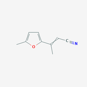 molecular formula C9H9NO B12636582 3-(5-Methylfuran-2-yl)but-2-enenitrile CAS No. 919301-79-4