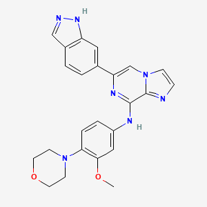 6-(1H-indazol-6-yl)-N-(3-methoxy-4-morpholin-4-ylphenyl)imidazo[1,2-a]pyrazin-8-amine