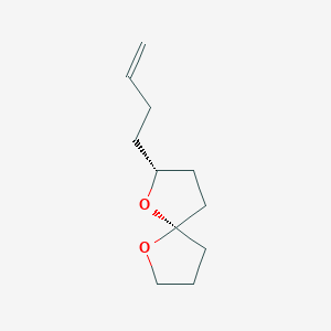 molecular formula C11H18O2 B12636594 (2R,5S)-2-(But-3-en-1-yl)-1,6-dioxaspiro[4.4]nonane CAS No. 920324-20-5