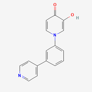 molecular formula C16H12N2O2 B12636600 3-Hydroxy-1-(3-pyridin-4-ylphenyl)pyridin-4-one 