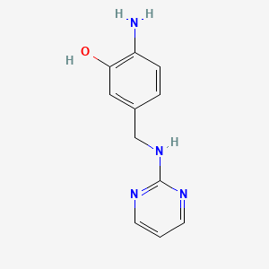 2-Amino-5-{[(pyrimidin-2-yl)amino]methyl}phenol