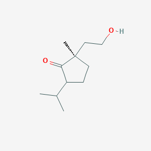 (2R)-2-(2-Hydroxyethyl)-2-methyl-5-(propan-2-yl)cyclopentan-1-one