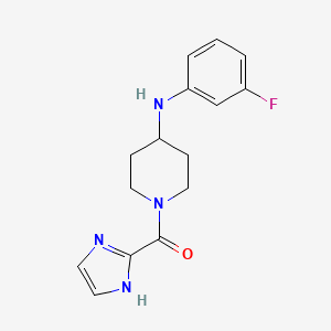 [4-(3-Fluoroanilino)piperidin-1-yl](1H-imidazol-2-yl)methanone