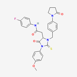 molecular formula C29H27FN4O4S B12636672 C29H27FN4O4S 