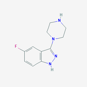 molecular formula C11H13FN4 B12636673 5-Fluoro-3-(piperazin-1-yl)-1H-indazole CAS No. 921224-96-6