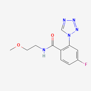 molecular formula C11H12FN5O2 B12636674 C11H12FN5O2 