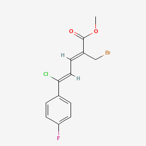 methyl (2Z,4Z)-2-(bromomethyl)-5-chloro-5-(4-fluorophenyl)penta-2,4-dienoate