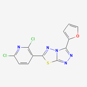 C12H5Cl2N5OS