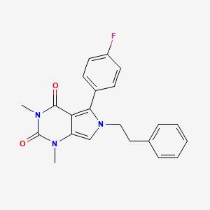 5-(4-fluorophenyl)-1,3-dimethyl-6-(2-phenylethyl)-1H-pyrrolo[3,4-d]pyrimidine-2,4(3H,6H)-dione