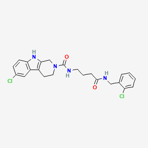 molecular formula C23H24Cl2N4O2 B12636720 C23H24Cl2N4O2 