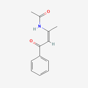 molecular formula C12H13NO2 B1263673 N-[(Z)-2-苯甲酰-1-甲基乙烯基]乙酰胺 