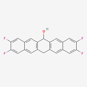 2,3,9,10-Tetrafluoro-6,13-dihydropentacen-6-OL